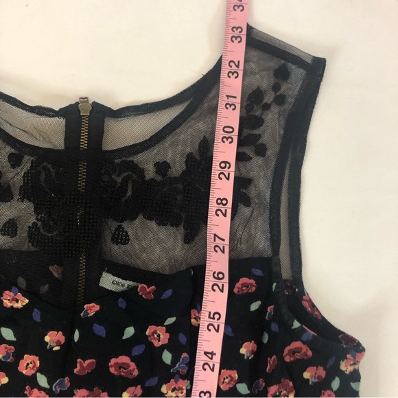 Kimchi Blue Urban Outfitters Embroidered Sweetheart Floral Mini Dress Size 4 - Picture 7 of 10